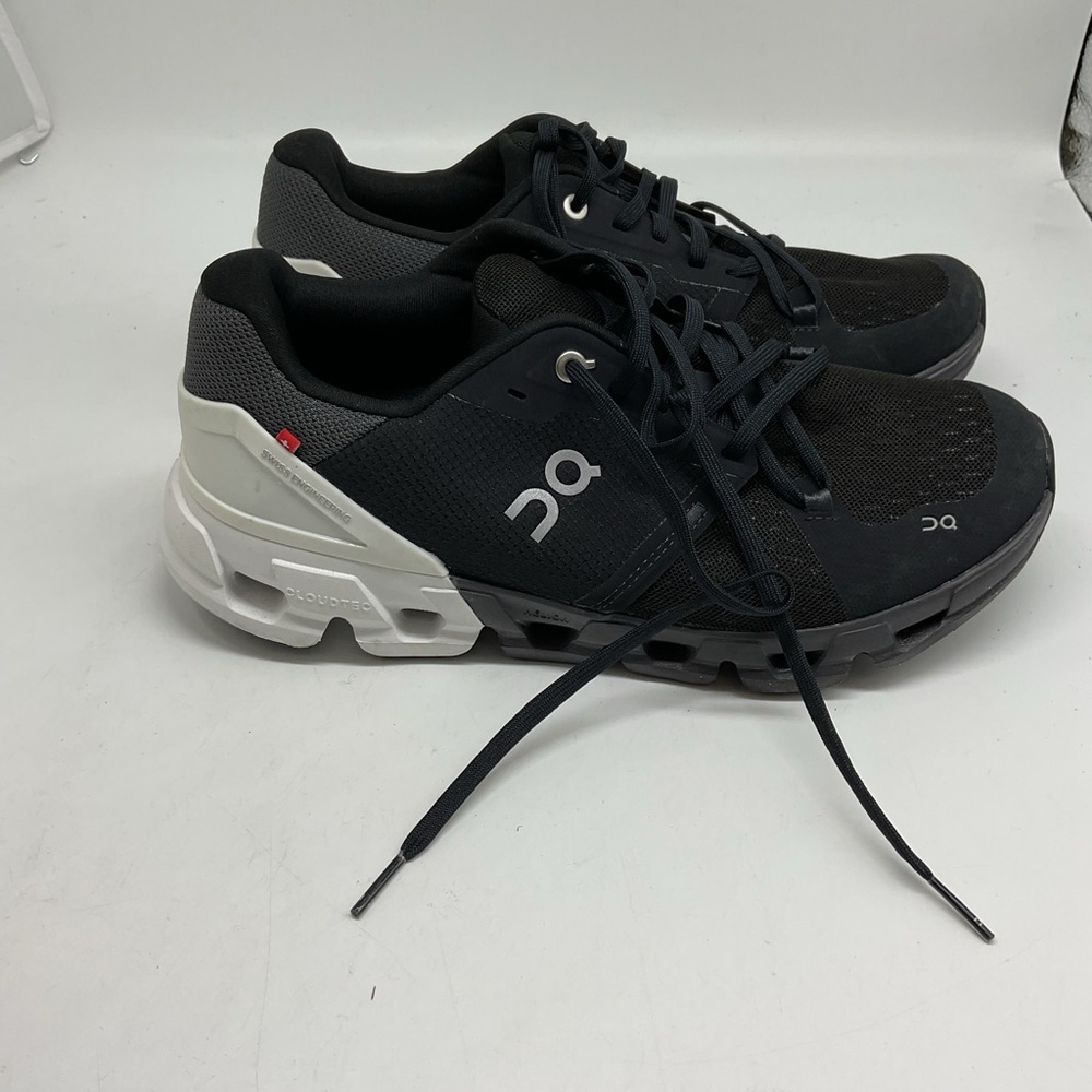 On Running Black and White Cloud Sneakers